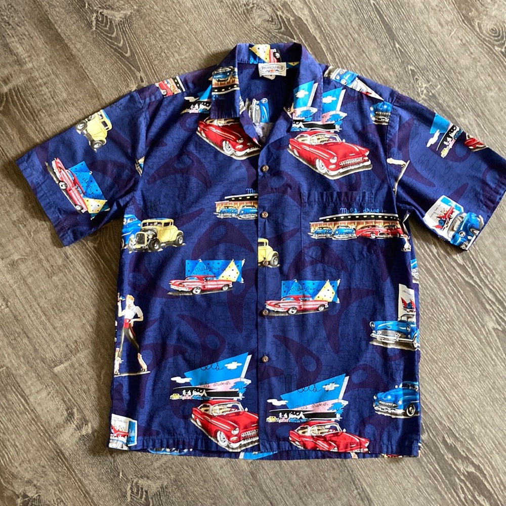 50’s print Hawaiian shirt